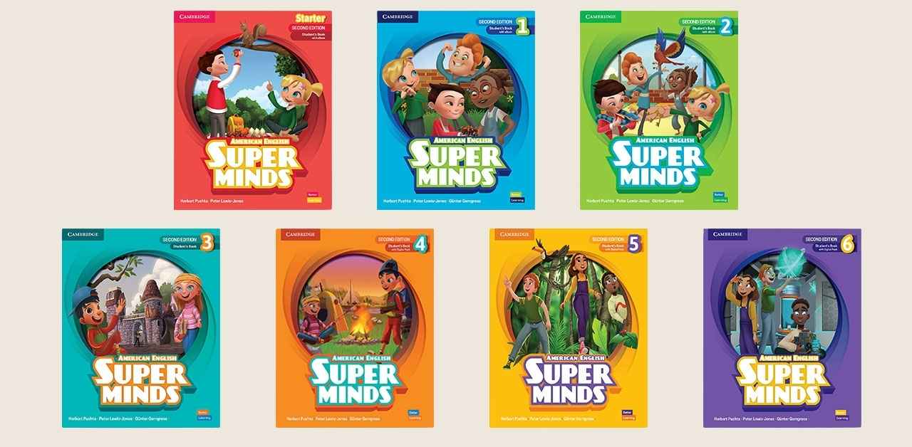 American Super Minds 2nd Edition 美式 国际少儿英语 含白板 (7 Levels)