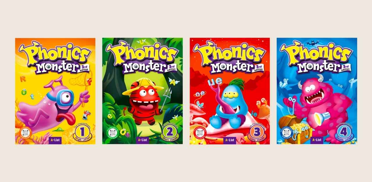 2025 Phonics Monster 3rd Edition 少儿自然拼读启蒙 教学PPT (4 Levels)