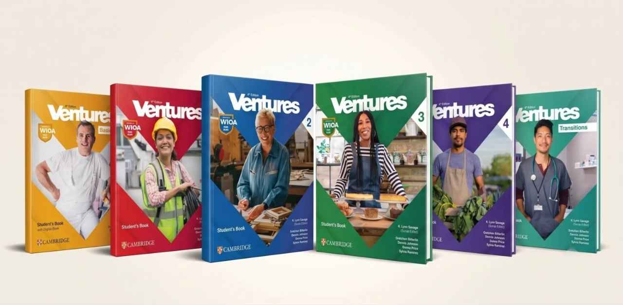 2026 Ventures 4th Edition 成人六级ESL实用英语 (6 Levels)